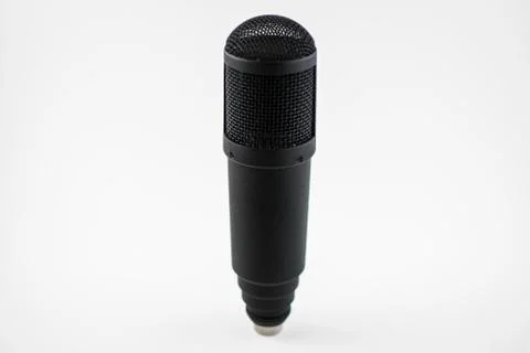 Large-Diaphragm Condenser Microphone - Front Stock Photos