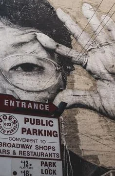 Large drawing of an eye Stock Photos