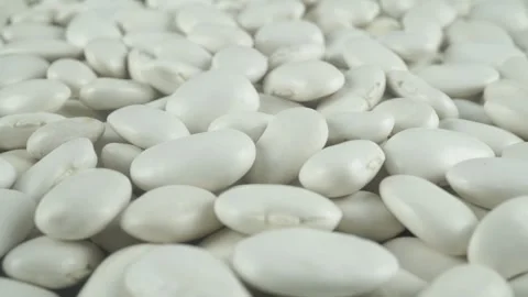 Large Dried White Beans for Side Dishes. Stock Footage 319762049