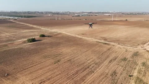 A large drone (UAV) flying high in the sky Stock Footage 293225477