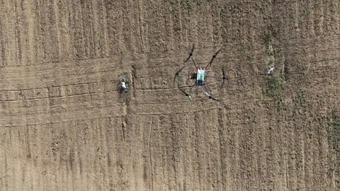 A large drone (UAV) flying high in the sky Stock Footage 293225497