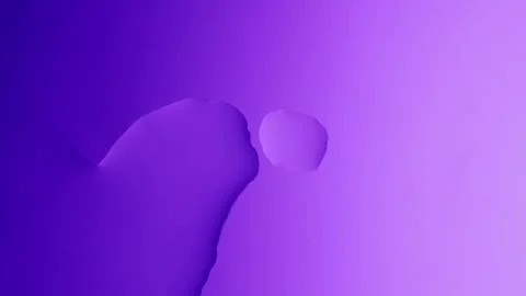 A large drop flows and connects with another on a purple gradient background 스톡 동영상 303060547