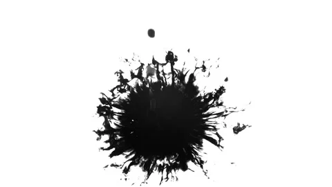 Large drop of ink for video transition Stock-Footage 121484922
