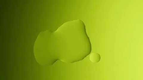 A large drop will connect with a smaller one on a yellow gradient background 스톡 동영상 303060905