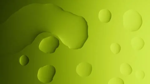 A large drop will connect with a smaller one on a yellow gradient background Видео 303060943