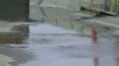 Large drops slow motion Stock Footage 57297419