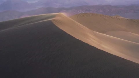 A large dune on a windy morning. Stock Footage 154920230