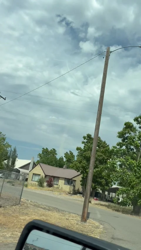 Large Dust Devil in My Area, Nyssa, Oregon, USA - 10 Jun 2025 Stock Footage 311487528