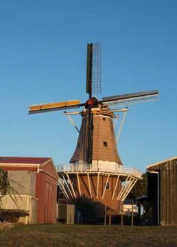 Large dutch windmill Foto stock