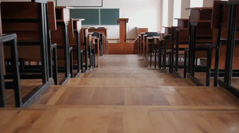 Large empty lecture room at the University. Stock-Footage 68735893