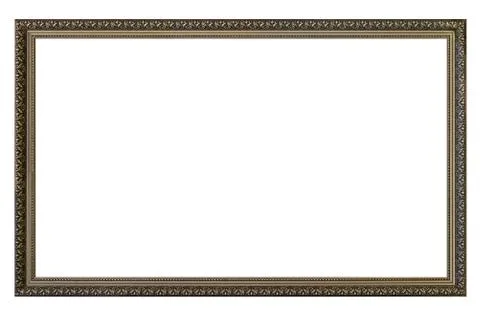 Large empty picture frame 库存照片