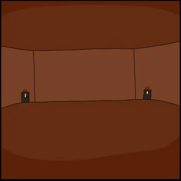 Large empty room Stock Illustration