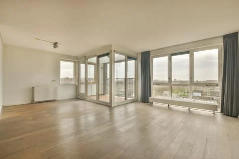 A large empty room in a modern house Stock Photos