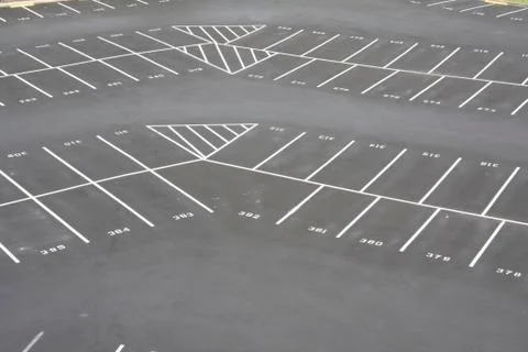 Large empy parking lot corner Photos