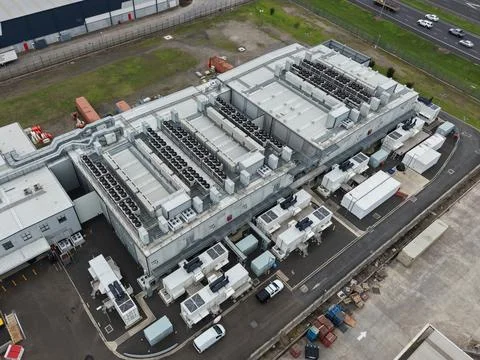 Large Enterprise Data Centre Facility Stock Photos