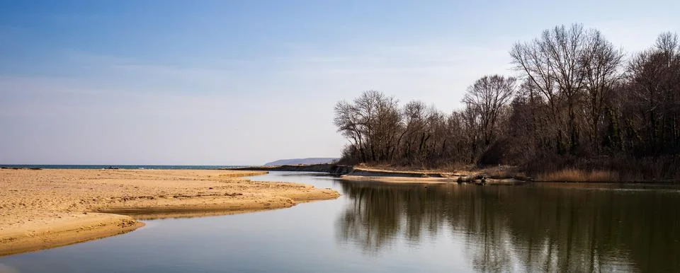 Large estuary Stock Photos