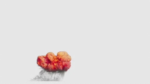 Large Explosion with Alpha 06 Stock Footage 138460915