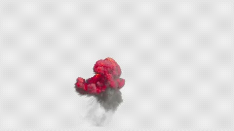 Large Explosion with Alpha 11 Stock Footage 138461099