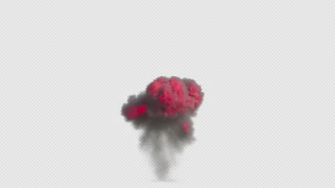 Large Explosion with Alpha 13 Video stock 138461142