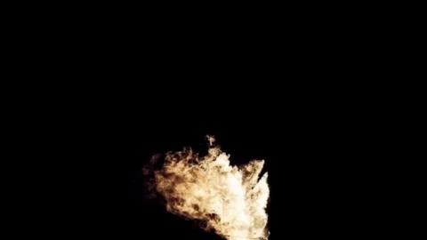 Large explosion with shafts of fire and smoke Stock Footage 301912455