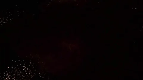 Large explosion with shafts of fire and smoke Stock Footage 301913079