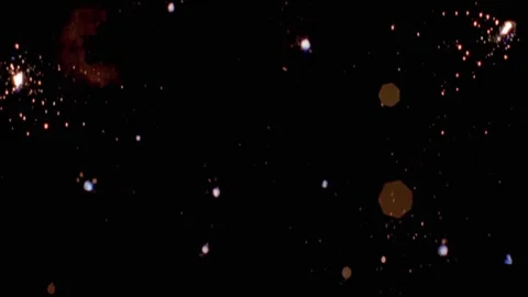 Large explosion with shafts of fire and smoke Stock Footage 301913711
