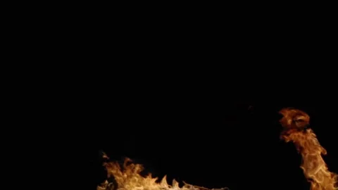 Large explosion with shafts of fire and smoke Stock Footage 301913784