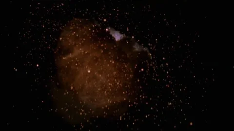 Large explosion with shafts of fire and smoke Stock Footage 302294121