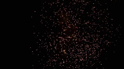 Large explosion with shafts of fire and smoke Stock Footage 302294167