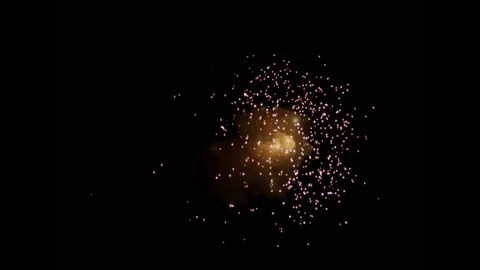 Large explosion with shafts of fire and smoke Stock Footage 302294376