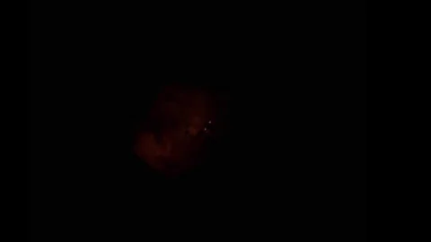 Large explosion with shafts of fire and smoke Stock Footage 303373165