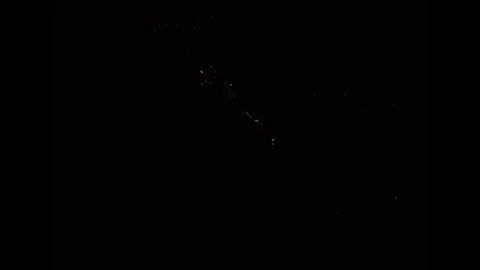 Large explosion with shafts of fire and smoke Stock Footage 303373181