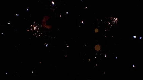 Large explosion with shafts of fire and smoke Stock Footage 303373230