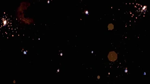 Large explosion with shafts of fire and smoke Stock Footage 303373234