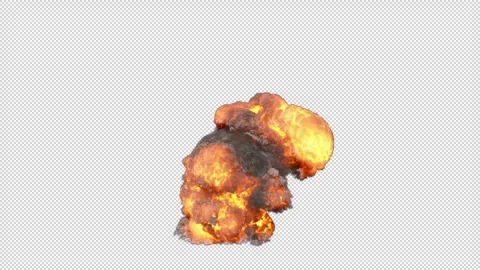 Large explosion top view on transparent ... | Stock Video | Pond5
