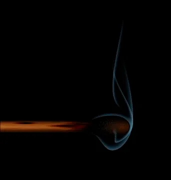 Large extinct match Stock Illustration