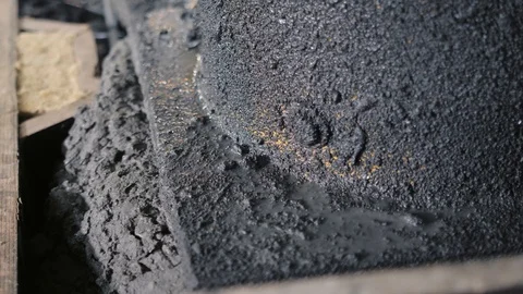 Large factory tool levels grey concrete layer creating panel Video stock 124608138