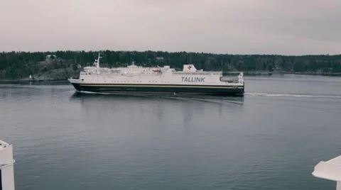 Large ferry ship Stock Footage 47251037