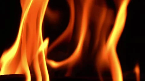 Large fire flames Видео 136423514
