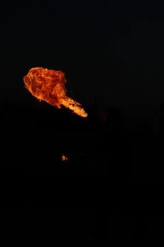 Large fireball Foto stock
