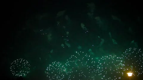 Large fireworks of different colors 動画素材 86934261