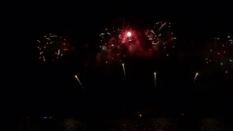 A large Fireworks Display event. Stock Footage 108719817