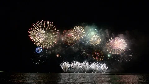 A large Fireworks Display event. Stock Footage 108719846