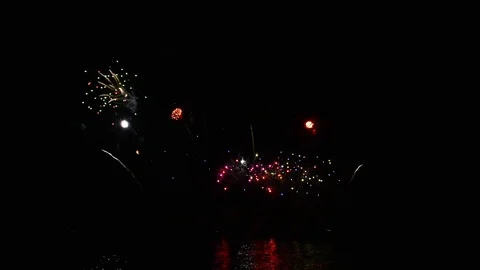 A large Fireworks Display event. Stock Footage 110382890