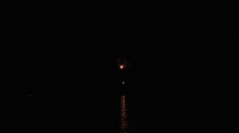 Large fireworks Stock Footage 35501186