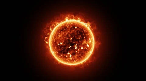 Large Firey Sun Stock-Footage 43039523