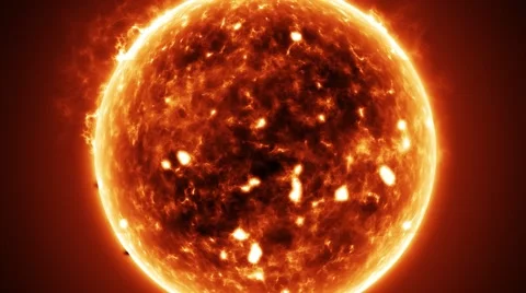 Large Firey Sun Stock-Footage 43039529