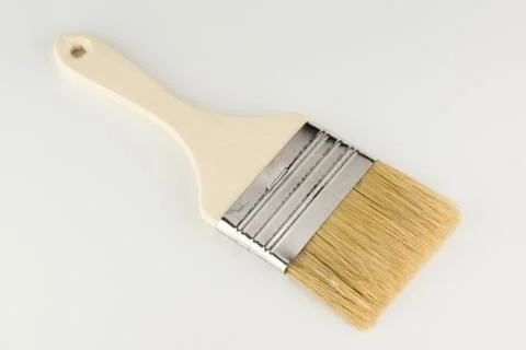 Large flat paint brush Stock Photos