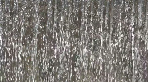 Large flow of water, waterfall Stock Footage 48304190