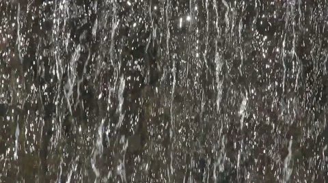 Large flow of water, waterfall Stock Footage 48305094